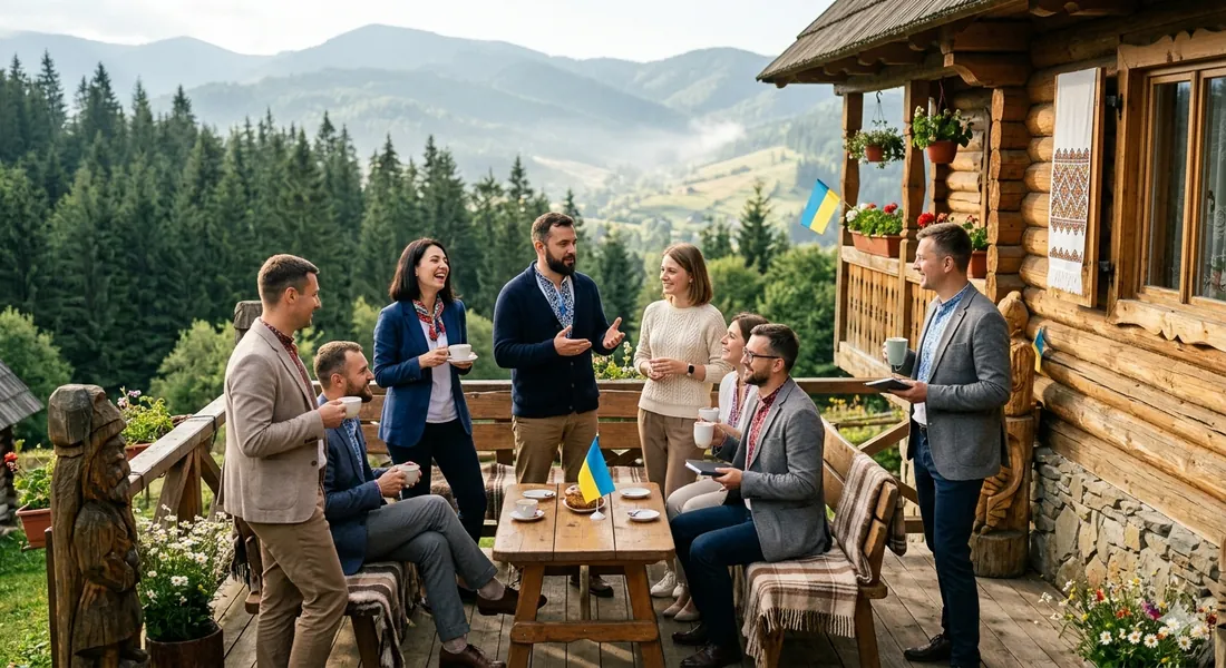 Великий корпоративний захід у готельному комплексі Закарпаття