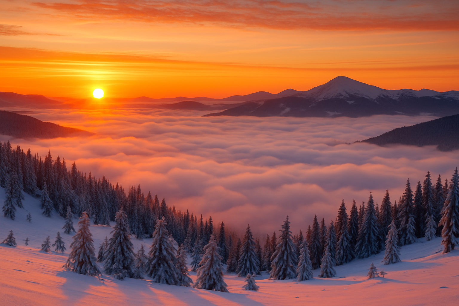 схід сонця Драгобрат