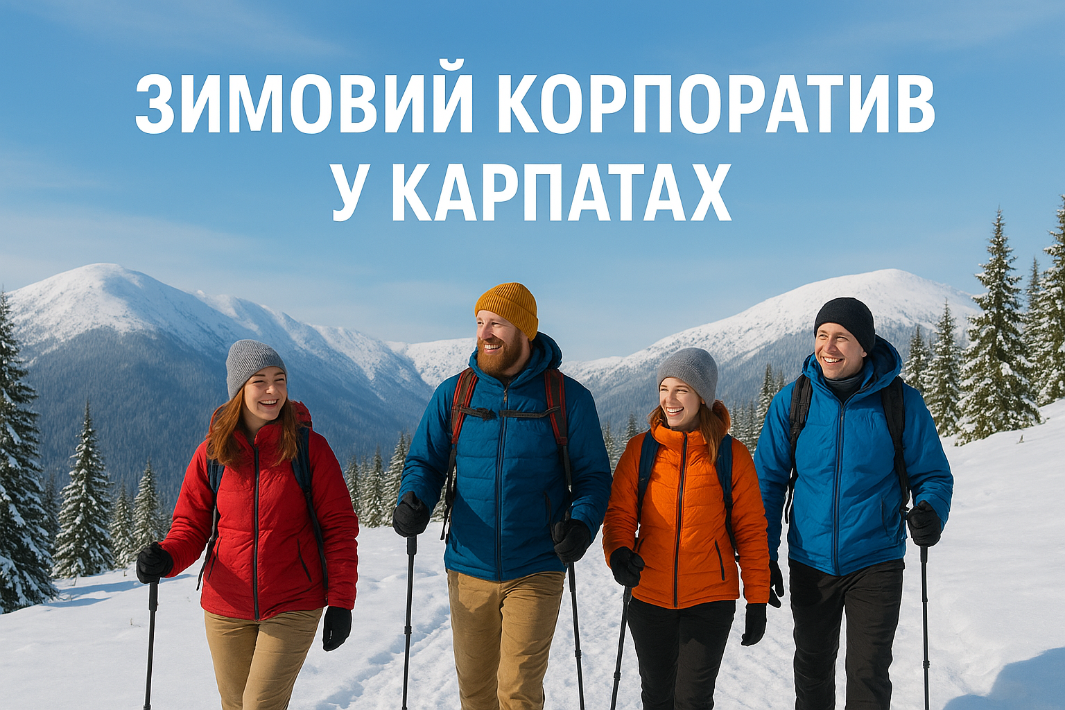 зимовий корпоратив у Карпатах